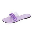 thumbnail image 2 of Sandalias de verano para mujer Sandalias planas sin cordones Zapatos romanos Sandalias informales con punta abierta Wmkox8yii  ytu8467, 2 of 5