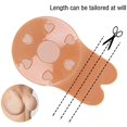 thumbnail image 4 of 2 Pairs Sticky Bra Adhesive Invisible Bra, Backless Strapless Reusable Push Up Lift Nipple Covers for Women, 4 of 7