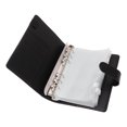 thumbnail image 3 of A6 Budget Binder Envelope Notebook Hand Book Bag Pocket Loose Leafbook Zipper Bag Clip Pu Leather Leafleaf Mini Envelope, 3 of 8