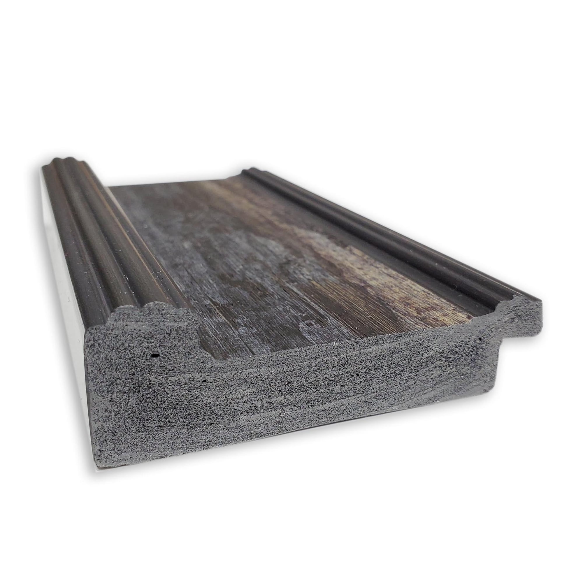 Amanti Art Natural Cork Board Framed Rail Rustic Char Bulletin Board 42 in. x 30 in.