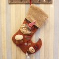thumbnail image 1 of Bolsa de regalo de dulces de Navidad Accesorios de decoración Calcetines de muñeco de nieve de Papá Noel Decoración de regalo de Navidad 52 * 82 (cm) decoración de Navidad (Color : Brass) Xemadio ZYY-2456, 1 of 5