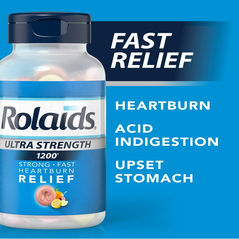 Rolaids Ultra Strength Chewable Antacid Tablets for Acid