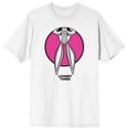 thumbnail image 5 of Men's Looney Tunes Bugs Bunny Peek Circle White Graphic Tee Shirt-L, 5 of 6