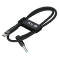 thumbnail image 1 of PD Power Cable For , Fast Charging Laptop Fast Charging Cable Type-C Male Knitted Body Bend Resistant Convenient Storage  For Office For Home 0.5 Meters, 1 of 8