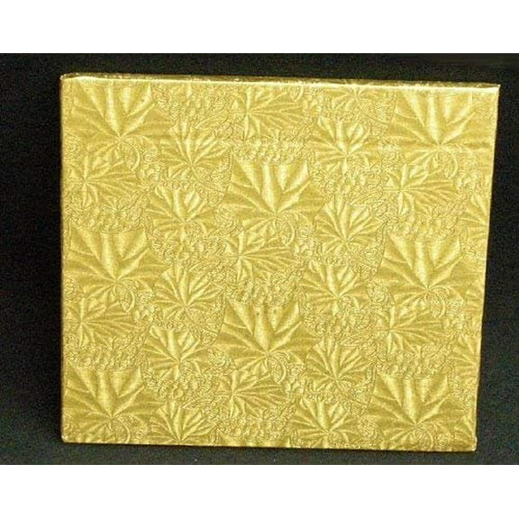 Cake Fold-under Board, Square, Gold, 1/2" Thick - 12" x 12" - Pack of 6