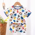 thumbnail image 2 of kaprioy Toddler Boy Clothes Toddler Kids Boys Girls 12 18 24 Months 2T 3T 4T 5T 6T 7T 8T 9T Cartoon Animals Sleepwear Pajamas 2pcs Pjs Set, 2 of 4