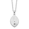 thumbnail image 3 of Finest Gold Sterling Silver Rhodium Gold-Tone Heart Egg Shaped Ash Holder 18 in. Necklace, 3 of 4