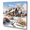 thumbnail image 2 of Designart "Winter Charm Of The Barn I" Barn Canvas Prints, 2 of 7
