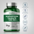 Piping Rock Magnesium Taurate Capsules, 1000mg, 250 Count, Vegetarian