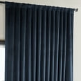 thumbnail image 5 of Half Price Drapes Eternal Blue Extra Wide Heritage Plush Velvet Room Darkening Curtains (1 Panel), 100W X 120L, 5 of 10