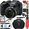 Nikon COOLPIX B500 16MP 40x Optical Zoom Digital Camera W/ Built-in Wi-Fi NFC & Bluetooth (Black) + 16GB SDHC Accessory Bundle