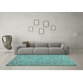 thumbnail image 3 of Ahgly Company Indoor Rectangle Southwestern Light Blue Country Area Rugs, 2' x 4', 3 of 4