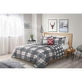 thumbnail image 1 of Safdie & Co. Ensemble Édredon 3PC K Aquarelle Plaid, 1 of 2