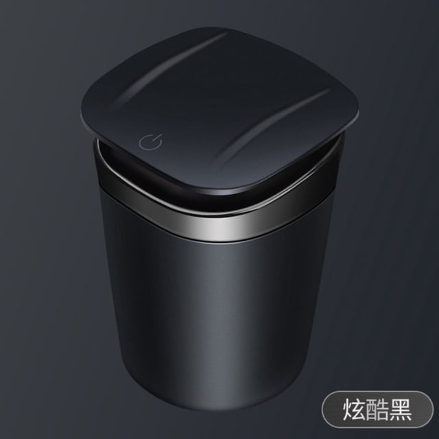 Ynlkorvg Storage Containers Portable Car Ashtray Smell Proof With Lid And LED Light Detachable Trash Can Windproof For Outdoor Travel Home Car Easy Clean