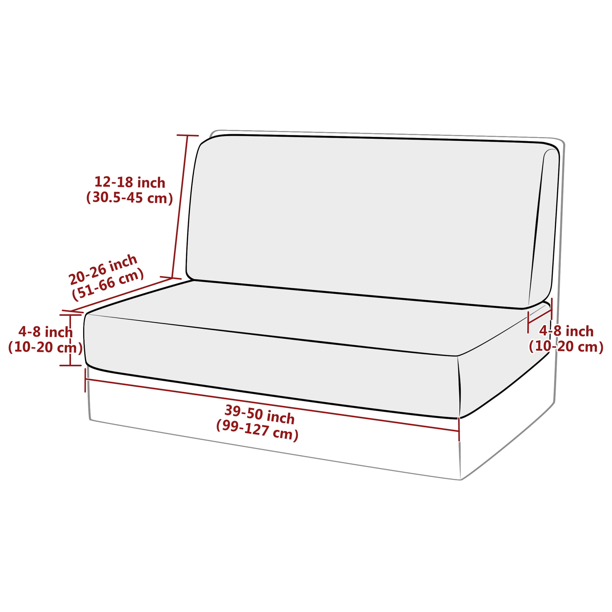 RV Dinette Cushion Covers  Print RV Seat Covers 2 Pack Camper Cushion Covers Dinette Booth Set Stretch Washable Couch Cover for RV Camper Sofa