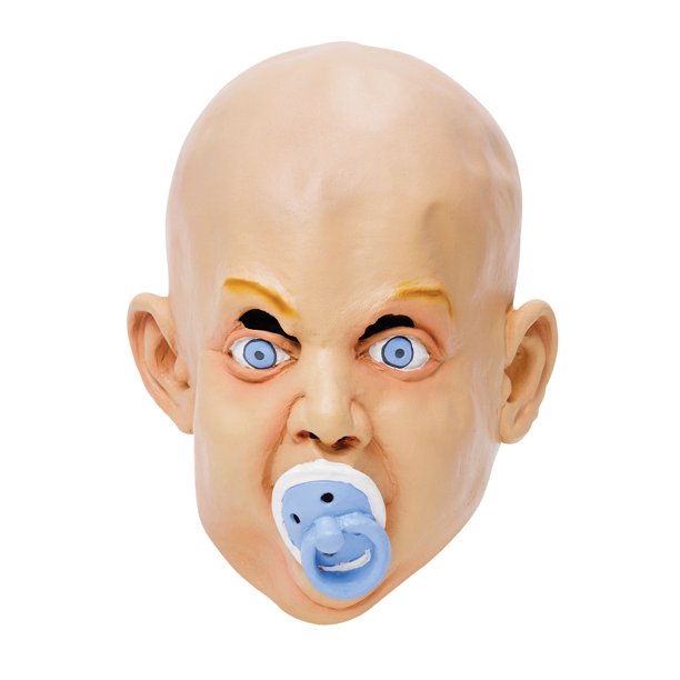 Bristol Novelty - Máscara de bebé con chupete (Multicolor)
