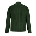 thumbnail image 4 of ASDFVBKG Mens Quarter Zip Pullover Sweater Long Sleeve Collar Lightweight Knit Pullover Casual Men Oversized Fashion Soft Fall Winter Solid Tops Green M, 4 of 4