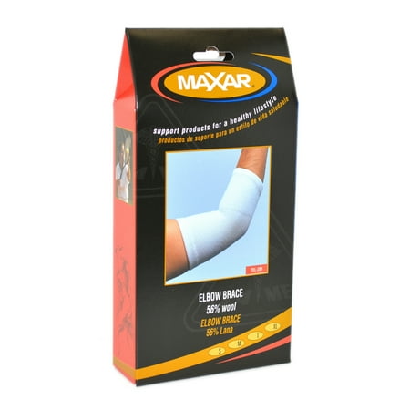 MAXAR Wool and Elastic Elbow Brace, Two-Way Stretch: TEL-201