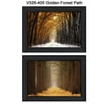 thumbnail image 1 of "Chemin de Forêt d'Or" par Martin Podt Imprimé Encadré d'Art Mural, 1 of 2
