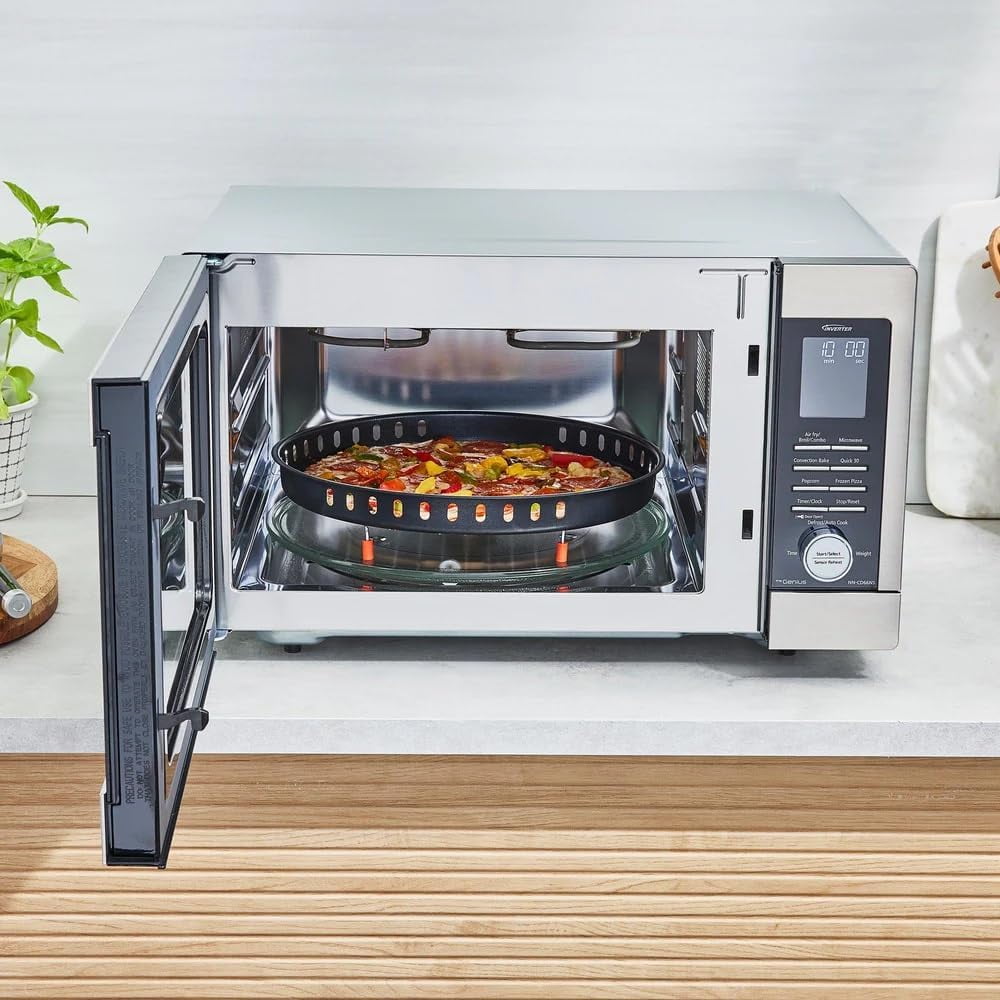 Restored Panasonic NN-CD66NS HomeMADE 1.3 Cubic Ft. Countertop Microwave, 1200W MultiOven (Refurbished)