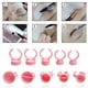 thumbnail image 5 of Taza de anillo de tatuaje, 100 piezas Anillo de tinta de tatuaje Taza de anillo de tinta de tatuaje Taza de anillo de pigmento Microblading Innovación moderna, 5 of 8