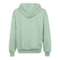 thumbnail image 5 of WTXUE Womens Zip Up Hoodies Sweatshirt Jacket Cute Lightweight Jackets Trendy Hooded Workout Fall with Pockets Oversized Sweatshirt Open Front Cardigan Long Sleeve Blouses Casual Tops Light Green 3Xl, 5 of 7