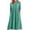Green, variant on VBVC Women's Cotton Linen Henley Midi Dress , Summer V-Neck Empire Waist Dress For Women , Ladies' 3/4 Sleeve Tunic Dress with Pockets,Light Blue,S-2XL