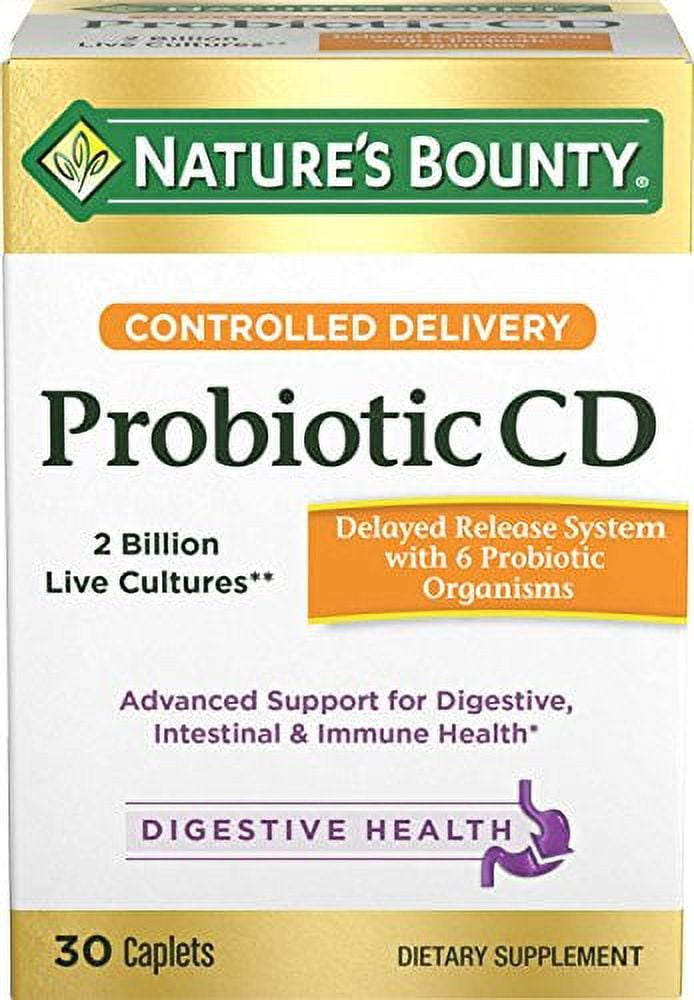 Nature's Bounty Optimal Solutions Probiotic Caplets, 30 Ct, 6-Pack