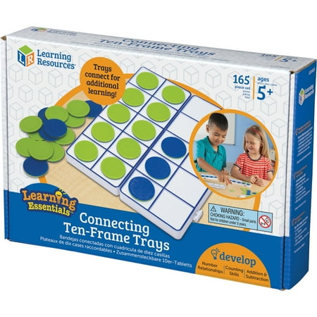 UPC: 0765023066500 | Learning Resources LRNLER6650 Connecting Ten-Frame Trays 1 / Set Multi