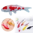 thumbnail image 2 of ZTTD 1 Pcs Figurines Miniatures de Poissons Koi Faux Poissons Rouges Décorations pour Bricolage Aquarium Maison de Poupée Jardin Miniature Statues de Carpe Réalistes pour Aménagement Paysager Créatif, 2 of 9