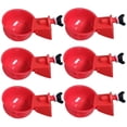 thumbnail image 1 of Alimentador automático de pollos, suministros de riego para ganado (rojo), 6 uds., 1 of 4