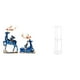 thumbnail image 1 of Escultura de ciervo, adorno de resina, mesa auxiliar redonda de acrílico de niveles, ideal para dormitorio, sala de estar, oficina o decoración d, 1 of 8