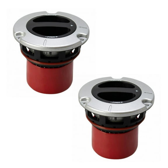 TRQ 2pc Manual Locking Hub Pair Set Direct Fit for Ford F250 F350 Super Duty BHA34272