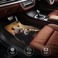 thumbnail image 6 of Naloa Maple Forest Panda Car Foot Mat Set of 4 Pieces - Universal Floor Liner Neoprene Full Set Floor Mats for Cars Trucks SUV, 6 of 7