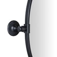 thumbnail image 2 of TEHOME Farmhouse Oval Black Metal Pivot Bathroom Vanity Mirror Tilting Vanity Mirrors 19x24", 2 of 6