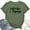 ArmyGreen, variant on Women's T-Shirt Cafecito y Chisme Spanish Letter Tee Funny Graphic T-Shirt Soft Cotton Casual Short Sleeve Top