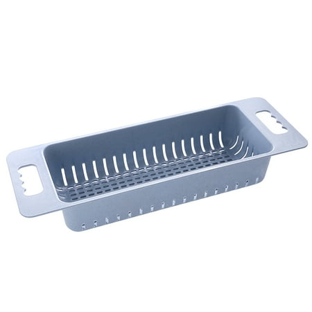 

Plastic Vegetable Fruit Washing Drain Basket Colanders Kitchen Tools (Blue)