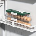SHZHHFKJCX Stackable Portable Egg Holder Refrigerator Door Rolling Tray