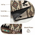 thumbnail image 6 of 2x3 Ft Entryway Area Rug, Southwest Aztec Kitchen Rug Runner Washable Floor Mat, Brown Forest Tree Elk Geometric Green Non Slip Indoor Door Mat Throw Carpet for Bathroom Living Room Bedroom, 6 of 8