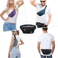thumbnail image 4 of Entchin Women's Fanny Pack Crossbody Belt Bag Classic Black with 4 Zipper Pockets Adjustable Strap Lightweight Water Resistant, 4 of 6