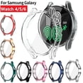 thumbnail image 2 of Funda de reloj para Samsung Galaxy Watch 4/5/6, Protector de pantalla de 40mm y 44mm, cubierta protectora de parachoques envolvente de TPU para reloj Samsung Galaxy Watch 6 40mm 44mm protectora para, 2 of 4