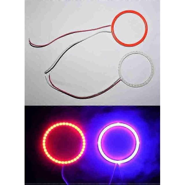 Motorcycle Angel Ring Light 60mm red single Headlight Projector Angel Eye Projector Lens