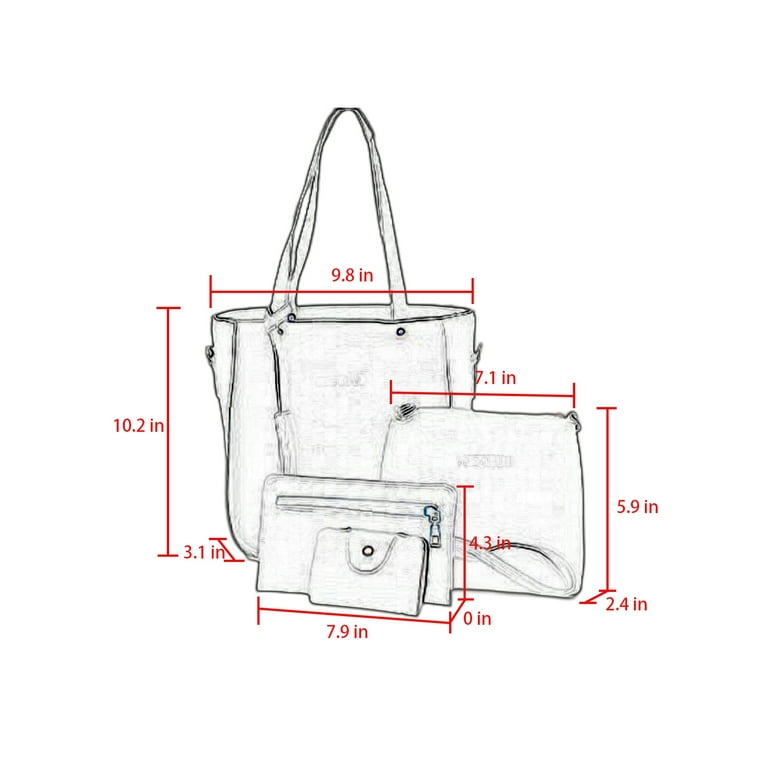 High Quality Women PVC Handbags Fashion Ladies Shoulder Bag Luxury Designer  Crossbody Bags for Women Small Rivet Messenger Bags