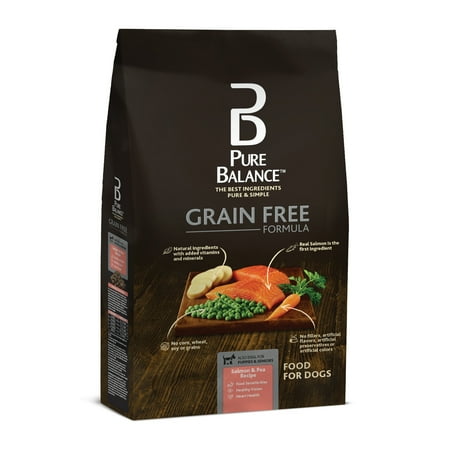 Pure Balance des grains Salmon gratuit et pois Recette nourriture pour chiens 11lbs