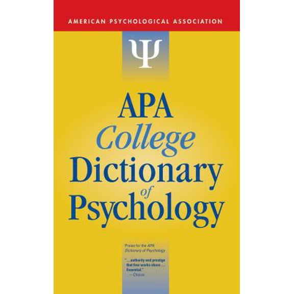 Pre-Owned APA College Dictionary of Psychology