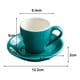 thumbnail image 2 of Taza de porcelana para espresso con platillo, taza para espresso, 80 ml/2,7 oz, 2 of 5