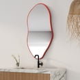 thumbnail image 4 of JONATHAN Y MIR200B Everly 20 in. W x 42 in. H Large Irregular Framed Decorative Wall Mirror, Red, 4 of 7