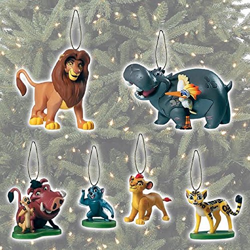 Disney The Lion Guard Exclusive Pvc 6 Pc Ornament Set Include Simba And Son Kion Bunga