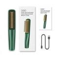 thumbnail image 2 of Infrared Hair Straightener Brush with Ionic Technology, Professional Ceramic Hot Comb for Fast, Frizz-Free Straightening, 3D Anti-Scald Bristles & Adjustable Temperature，white, 2 of 6