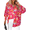 Floral Red WF28, variant on Womens Button Down Shirts Loose Fit Striped Printed Lantern Long Sleeve Blouses Smocked Cuff Business Work Fall Tops